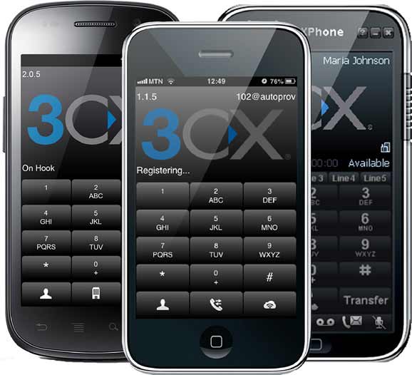 3CX mobile phone apps