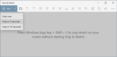 Snip Sketch Snipping Tool for Windows 10 Screenshot Utility